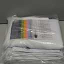 BGment Short Curtains for Small Windows - Cafe Curtains 40 Inch Length White Blackout Thermal Insulated Grommet Drapes for Bedroom (42 x 40 Inch, 2 Panels)