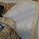 PUPTECK Adjustable Dog Harness Collar and Leash Set Step in No Pull Pet Harness for Small Medium Dogs Puppy and Cats Outdoor Walking Running, Soft Mesh Padded Reflective Vest Harnesses, Beige L (L (CHEST 18"-20"))