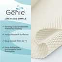 HOME GENIE Shelf Drawer and Cabinet Liner, Durable with Strong Grip, 20 in x 20 FT, Non Adhesive Liners Protect Kitchen Cabinets and Cupboard, Pantry, Bathroom Drawers and Shelves, Desks, White
