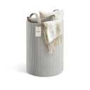 PUTSKA Baby Hamper Laundry Basket for Nursery - Storage Basket for Organizing, Decor, Clothes, Blankets and Toys – Laundry Hamper - Perfect for Baby, Kids, Nursery, Bedroom, Living Room – Large, Grey