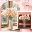 2 x 6 Pcs 23.6 Inch Pink White Artificial Flowers Cosmos for Vase