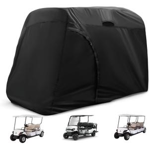 Golf Cart Cover,420D Waterproof Golf Cart Seat Covers, Golf Cart Accessories Fits for Yamaha, Honda, Club Car, Ezgo Golf Carts, Size: 125"L x 56"W x 78"H for 4/6 Seats