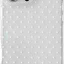 QLTYPRI Cute Phone Case for iPhone 16 Pro Case Polka Dot Fashion Aesthetic Design for Women Girls, Slim TPU Shockproof Protective Phone Cover for iPhone 16 Pro - Clear