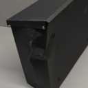 Decaller Galvanized Steel Mailbox with Key Lock, Wall Mount Metal Mail Box Outdoor, 13" x 11.8" x 4.1", 918 Black