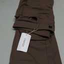 VIMPEP Womens Stretchy Yoga Dress Pants High Rise Straight Leg with Pockets Casual Petite/Regular 1202 (Medium, Dark Brown)