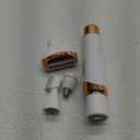 Electric Razor for Women Bikini Trimmer, MKIOVH Women's Cordless Portable 4 in 1 Painless Shaver, for face Legs Brows Nose Detachable Head USB Rechargeable Hair Trimmer (White) (White)