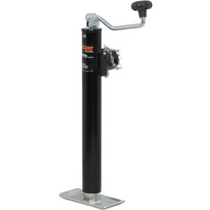 CURT 28356 Weld-On Pipe-Mount Swivel Trailer Jack, 5,000 lbs., 15 Inches Vertical Travel