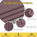 NICETOWN Patio Blackout Curtain Panels - Thermal Insulated Grommet Blackout Drapes Light Blinds Room Darkening Window Treatments for Villa/Cottage (2 Panels, W80 x L95, Dry Rose)