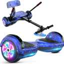 CBD Scooter with Corlorful LED Lights,6.5" Wheels, Dual 300W Motor Scooter for Kids Girls Boys Adults, All Ages