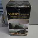 Small Portable Space Heater for Indoor Use - VOCRS 1500W PTC Electric Heater with Thermostat, Remote Control, 12H Timer, Eco and Fan Mode, Rapid and Safe Heating for Bedroom, Office