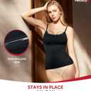 Nebility Compression Tanks for Women Tummy Control Shapewear Tank Top Seamless Body Shaper Lace Cami Camisoles(XX-Large, Black) (Black, XXL)