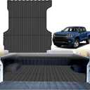 Powerty Truck Bed Mat for Chevy Colorado/GMC Canyon 2015-2022 Accessories 5FT Vehicle Bed All Weather Truck Bed Liner TPE Pickup Bed Mat Black