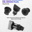 SCUARI 6PCS Car Engine Oil Drain Plug,Car Accessories,Automotive Replacement Engine Oil Drain Plugs with Removal Tool,Automotive Tools,Compatible with A3 A4 A5 A6 S3 Q7,Replacement OEM#06L103801