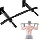 Yes4All Pull Up Bar Wall Mounted - Multifunctional Wall Mounted Pull Up Bar for Home Gym Workout Strength Training Equipment (A. Standard - Black)