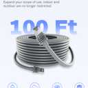 Starlink Gen 3 Cable 100 FT Waterproof & Durable Ethernet Extension Cord, Replacement Accessory for Router, Indoor/Outdoor Use