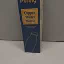 Purely Copper Water Bottle, 34 oz, Pure Copper Construction, Leak Proof, Cylindrical, Polished Finish, BPA Free