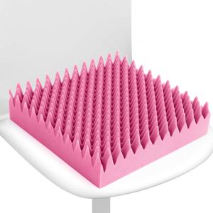 Geiserailie 1 Pcs Egg Foam Pad Egg Chair Cushion to Relieve Back Foam Seat Cushion Chair Accessories Pad for Office Recliner Wheelchair Home Car (Pink)