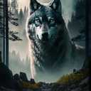 Shadow of The Wolf Puzzles for Adults 1000 Piece Wooden Jigsaw Puzzle Difficult and Cool- Shadow of The Wolf- 1000 Pieces Fantasy Puzzles