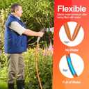 SPECILITE Garden Hose 75 ft x 3/4 in Heavy Duty, Flexible and Kink Resistant, All Weather Water Hose with 3/4" Solid Brass Fittings - for Backyard, Lawn, Car Washing & Outdoor Cleaning