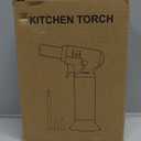 Sondiko Butane Torch Lighter with Visible Fuel Window, Refillable Soldering Torch with Adjustable Flame for Welding, Resin Art, Industrial(Butane Gas Not Included) (Black 2)