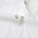 M MAELREG Mens Hawaiian Shirts Short Sleeve Button Down Tropical Beach Floral Solid Print Summer Vacation Mens Casual Shirts (White, XL)