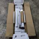 Veken 55 x 28 Inch Electric Standing Desk with Adjustable Height, Sit to Stand Computer Table for Study, Work or Gaming, Home Office Desk White