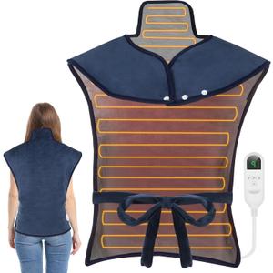Heating Pad for Neck and Shoulders and Back Pain Relief, Large Size 24X34 Electric Heating Pad with 9 Heat Setting & 4 Auto-Off Timers - Mothers Day & Birthday Gifts for Women Men Mom Wife