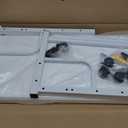 Adjustable Table Student Computer Portable Home Office Furniture Small Spaces Sofa Bedroom Bedside Desk Learn Play Game Desk on Wheels Movable with Storage Table Size 31.5 * 15.7 Inch,White D