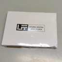 LFF Atomic Clock Large Display, Digital Wall Clock with Indoor Outdoor Temperature and Date, Wireless Outdoor Sensor, Digital Desk Alarm Clock Battery Operated for Bedroom, Easy to Read, Sliver