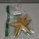 8 Inches Christmas Tree Top Crown Glitter Star Decoration (Golden)