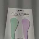 Crave Naturals Glide Thru Detangling Brush for Adults and Kids - Detangler Brush for Curly or Straight, Wet or Dry Hair - Gentle on Tangles Hair Comb - 7.5x3-Inch, Turquoise and Purple (Pack of 2)