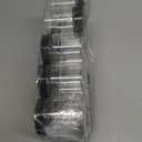 20Pcs 4oz Plastic Slime Containers with Black Lids,Round Refillable Travel Storage Sealed Jars Clear Wide Mouth Container for Candy,Food Storage,Makeup,Cosmetics,Lotions,Eye Shadow,Cream,Samples