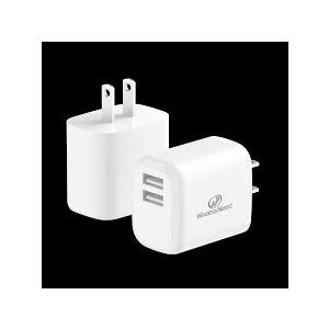 Dual USB Wall Charger 
 Black, White