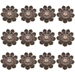 12 Pieces Incense Holder Lotus Sticks Incense Burner Cone Incense Burner Ash Catcher for Home Fragrance Yoga Sauna SPA