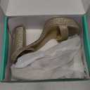 Ankis Platform Heels for Women 4 Inches Chunky Heels Sandals for Women Comfy Open Toe Block Heeled Sandals Nude White Silver Gold Black Ankle Strappy Heels
Size 8