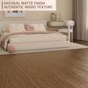 Peel and Stick Floor Tile, 36 Pcs 54 Sq.Ft Waterproof Wood Grain Luxury Vinyl Plank Flooring, Easy DIY Self Adhesive Vinyl Floor for Kitchen, Living Room, Bedroom, RV, Brown Walnut