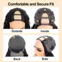 U Part Human Hair Wig Deep Wave 20 Inch 200% Density Brazilian Deep Wave U Part Wigs for Black Women 12A Full Head Clip in Half Wig Glueless No Leave Out Lace Front Wig 3X Longer Lifespan
