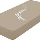 Smiry Waterproof Couch Cushion Covers, Stretch Washable Sofa Cushion Cover, Soft Sofa Slipcover Elastic Non-Slip Furniture Protector for Pets, Kid (Large, Khaki)