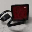 Trailer Hitch Covers,Hitch Light,Car Accessories Trailer Hitch Light,Square Tow Hitch Covers,Hitch Lights 2 Inch Receiver,with 12 Led Red Brake Light, Suitable for Towing Truck RV and SUV