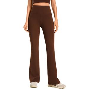 AFITNE Women's Yoga Pants Bootcut Workout Leggings Flare Casual Lounge Pants with Pockets High Waist and Tummy Control (L)