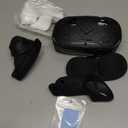 7-in-1 Protective Silicone Cover Set Compatible with Meta Quest 3s Accessories, Included Upgrade Battery Opening Controller Grips, Silicone Face Cover and TPU Hard Shell Cover_(TPU-Black)