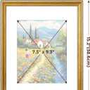 TWING 11x14 Picture Frame,Display Pictures 8x10 with Mat or 11x14 Without Mat,Ornate Picture Frames for Wall Mounting or Table Display,Rustic Gold,1 Pack