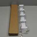 VAEHOLD Hat and Coat Wall Mount Rack - Hooks for Robes, Bags, Keys, and Towels - Bathroom Towel Hanger Organizer (White, T Shape 5 Hooks 1 Pack)