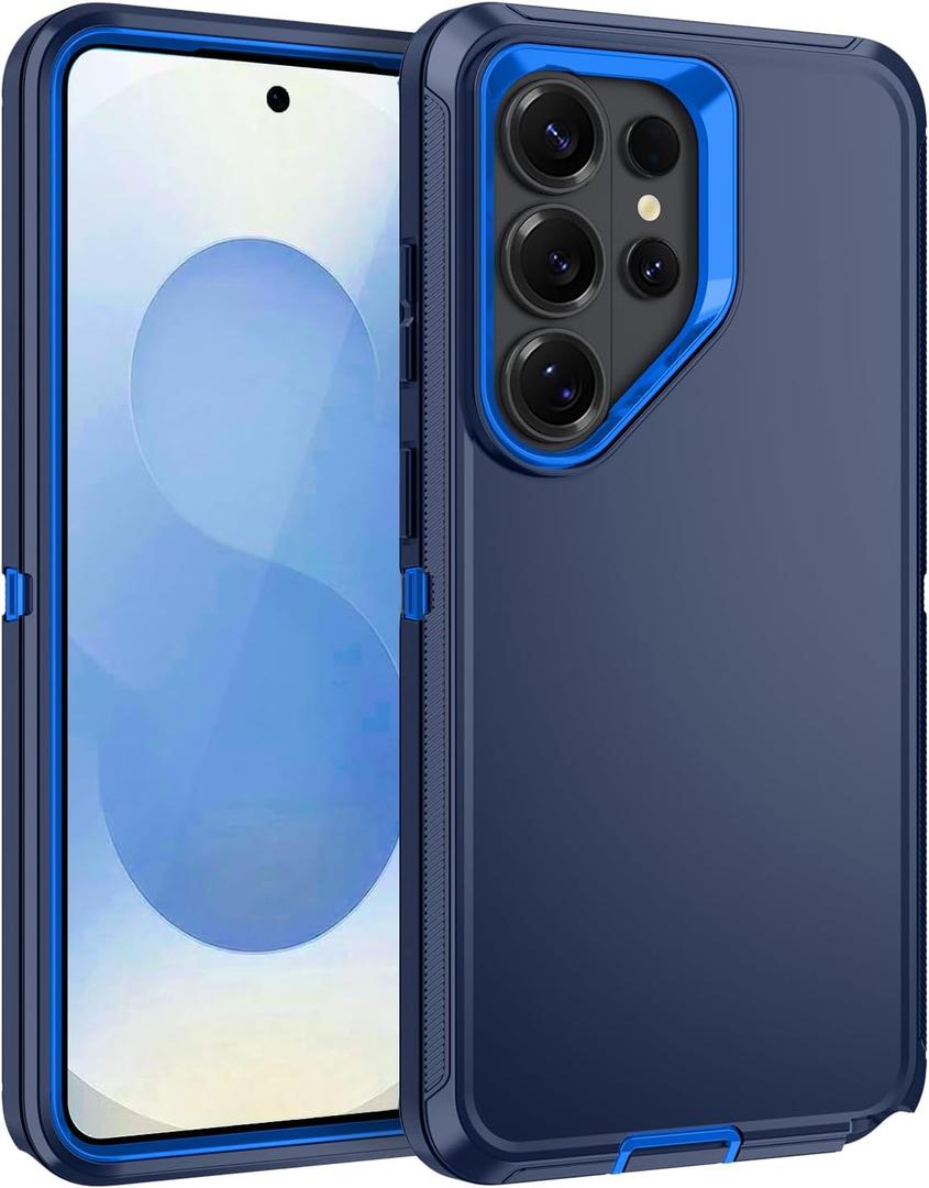 for Samsung Galaxy S26 Ultra Case [Shockproof] [3-Layer][Military-Grade] Full Body Protection Rugged Heavy Duty Cover Case for Galaxy S26 Ultra 5G,Dark Blue