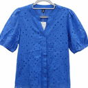 Womens Button Down Blouses Casual Peplum Summer Tops Dressy Chiffon Work Blouse, S
