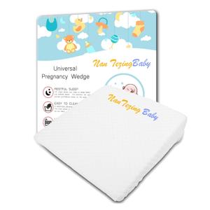 Pregnancy Wedge Pillow, 13.3 x 12.5 x 2.7 inches with Removeable Cover (White Quadrate)