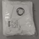 NICETOWN White Sheer Linen Curtains for Living Room 84 inch Length 2 Panels Set, Grommet Semi Sheer Privacy with Light Filtering Flax Window Treatments for Bedroom, W52 x L84