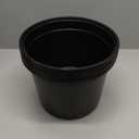 100 Pcs 5 Inch Nursery Pots Garden Flower Pots for Succulents Transplanting, Black