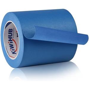 2 Pcs KIWIHUB Wide Blue Painters Tape, 5in x 55Y, Blue Masking Tape for Painting, Laser Cutting/Engraving & 3D Printing, 21-Day Clean Removal