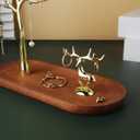 MORE&LESS Branch Jewelry Rack with deer, for Ring Earrings Necklace Bracelet,Suitable for living rooms, bathrooms,offices,etc.
